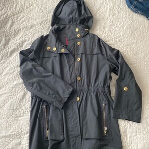 CM Ciao Milano Anna rain jacket, gray, medium, like new